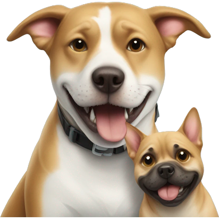 shark kissing dog emoji