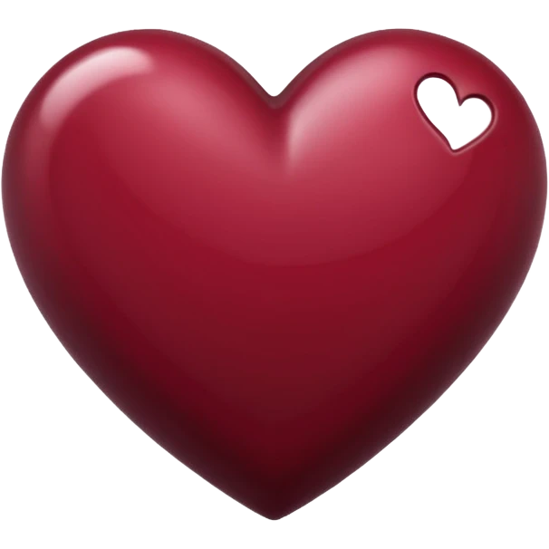 Maroon heart emoji