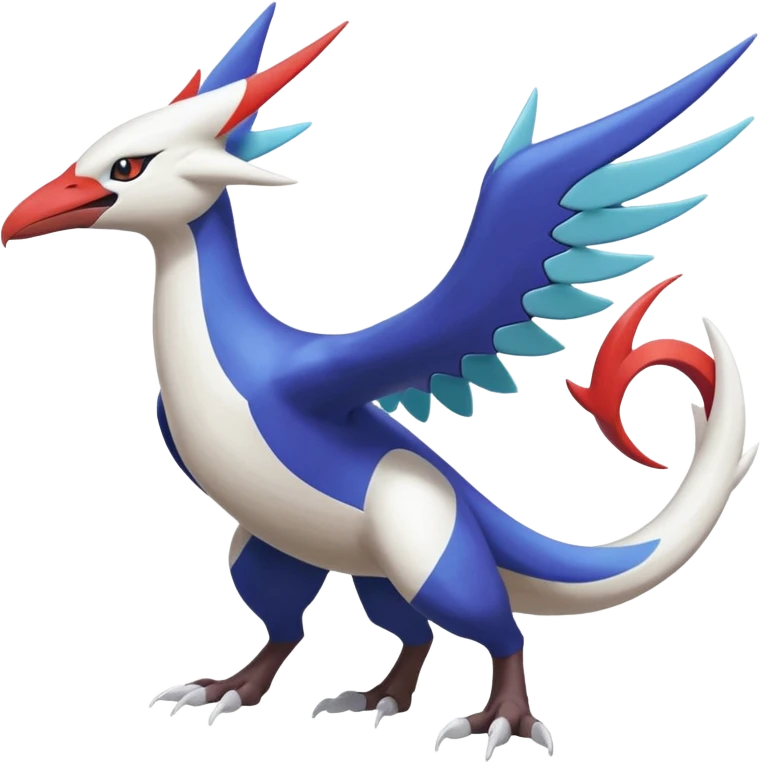 Silvally-Latios-Latias-Lugia-Nargacuga-Noivern-fusion-Fakémon-Pokémon-creature (full body) emoji