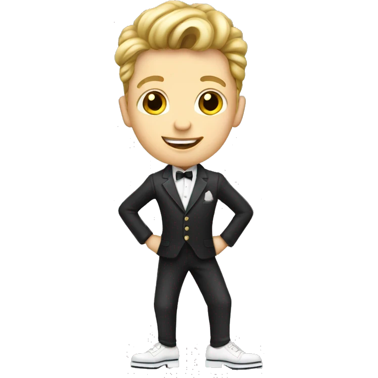 White boy tap dancer emoji