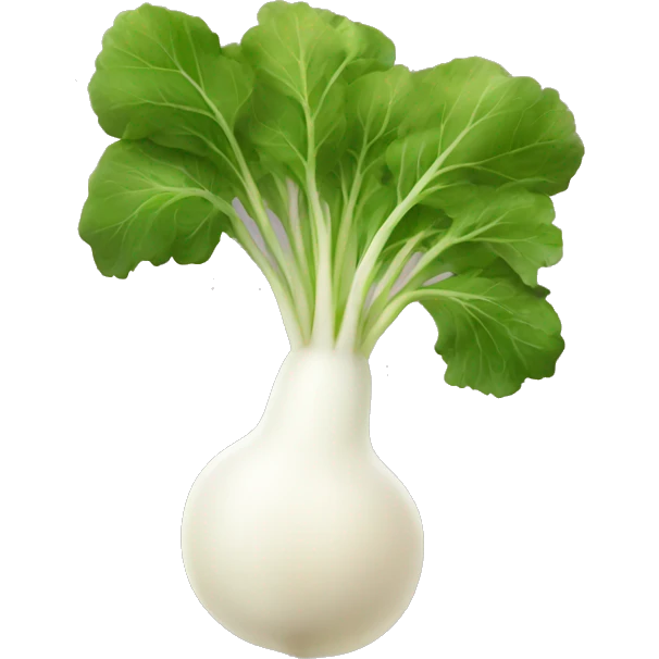 white radish emoji
