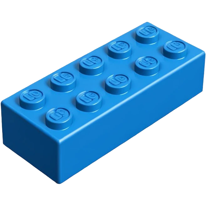 blue 2x4 lego brick emoji