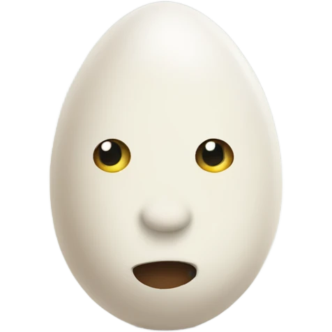 Egg head emoji