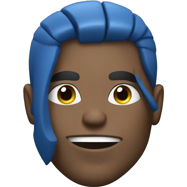 Blue bodybuilder  emoji