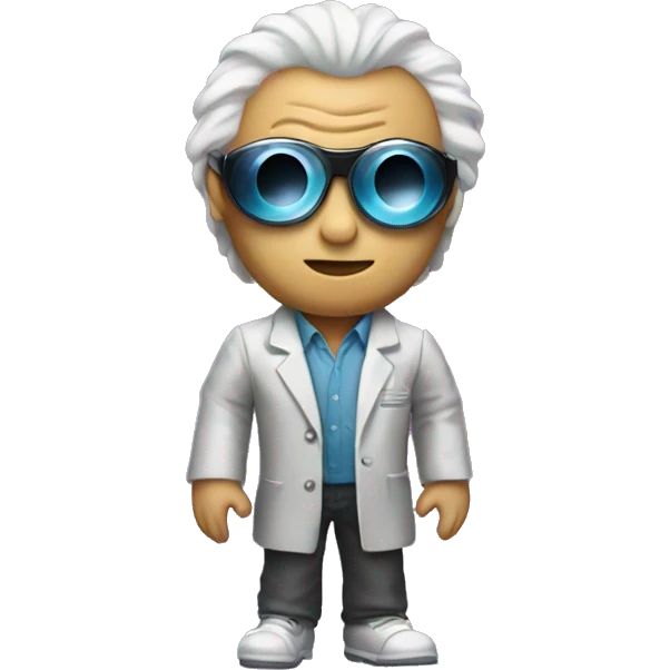 doc from back to the future with a disco ball emoji