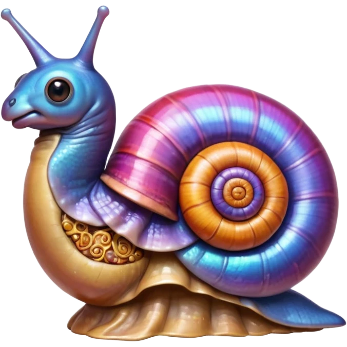 snail + anatomical heart emoji