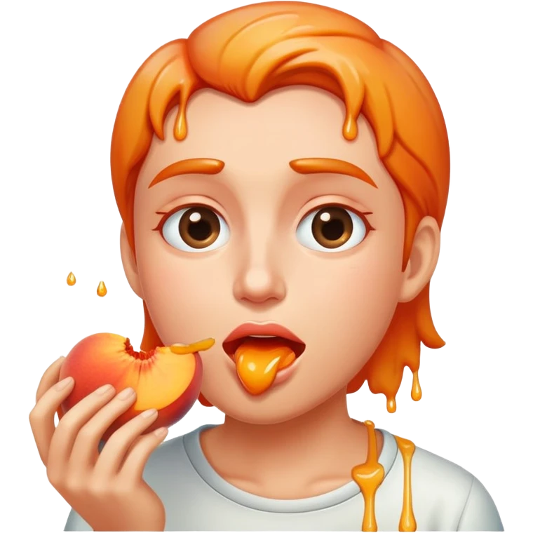 Smacking peach  emoji
