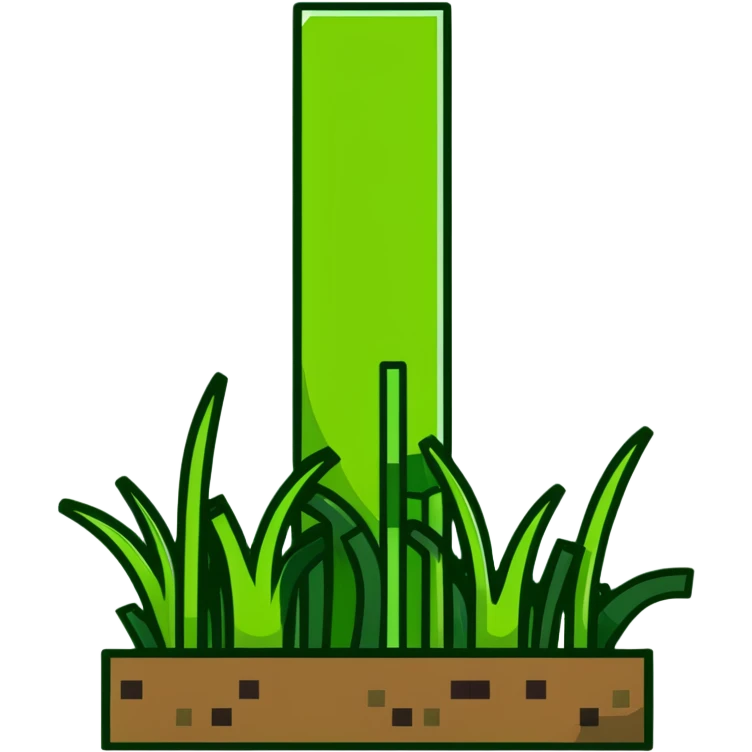 Minecraft grass block emoji