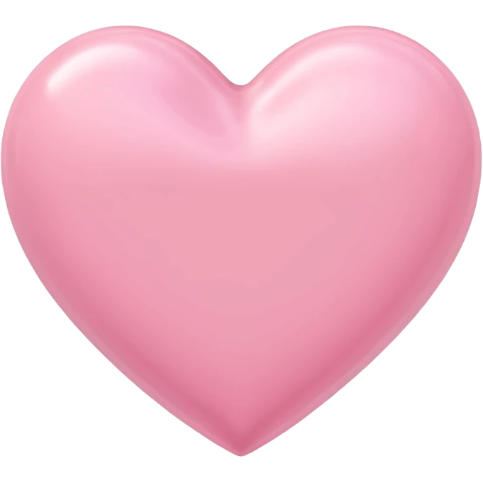 Pastel pink heart 3D emoji