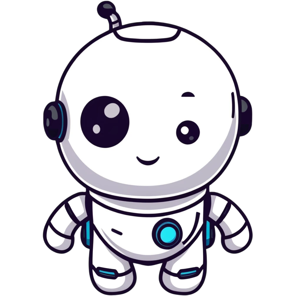 AI robot with different emotions emoji
