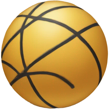 a drawing of a ball in the floor emoji