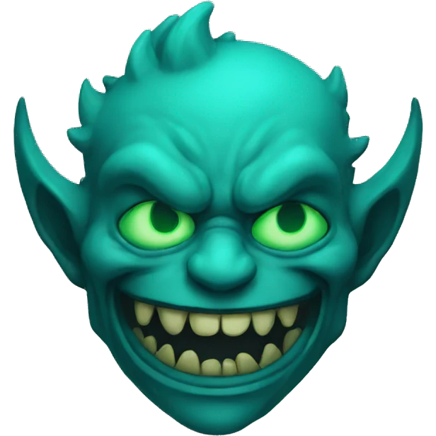 cyan demon emoji