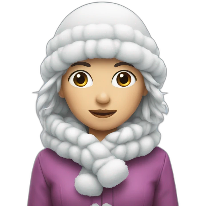 Snow girl emoji
