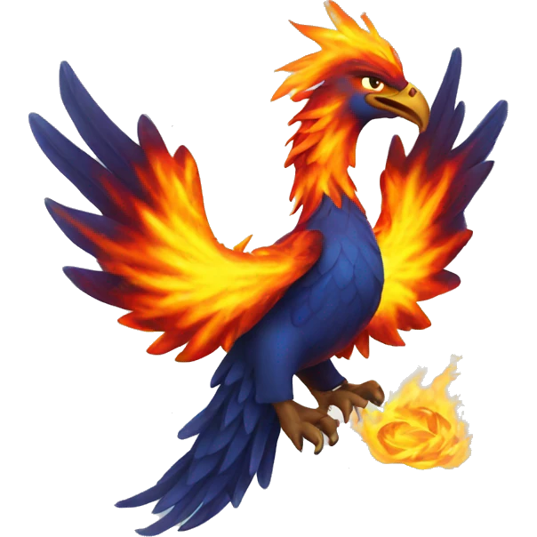 burning phoenix emoji