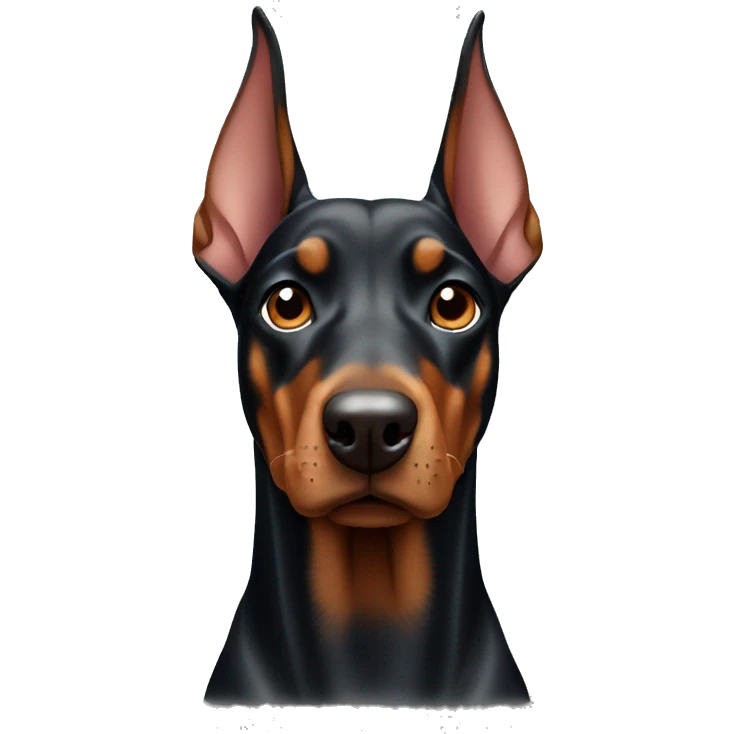 Doberman dog emoji