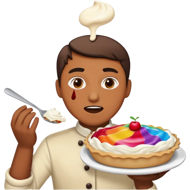 person getting hit in the face with a pie emoji
