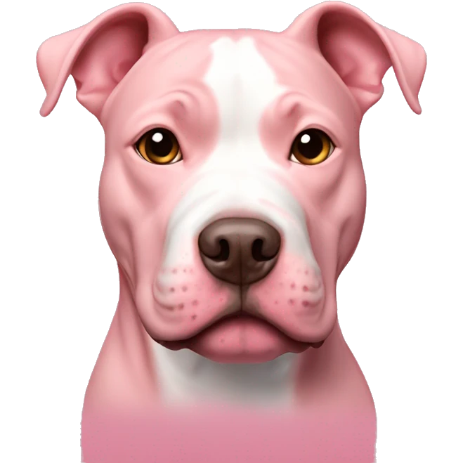 Pink sweet pitbull  emoji