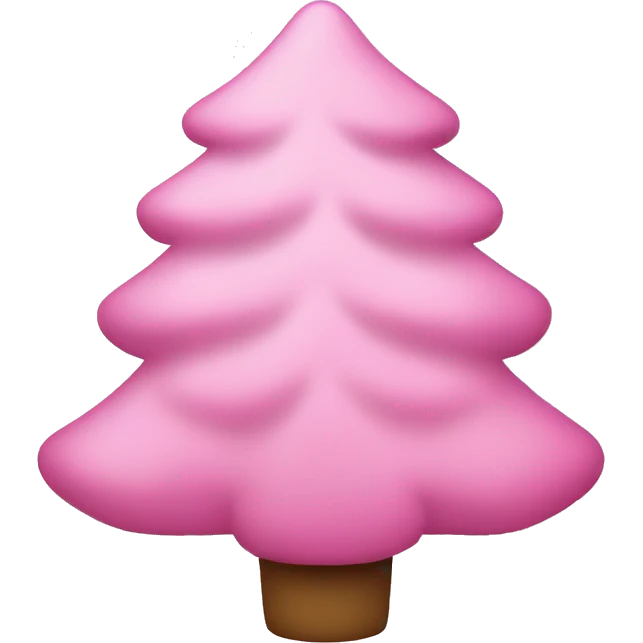 christmas tree light pink emoji