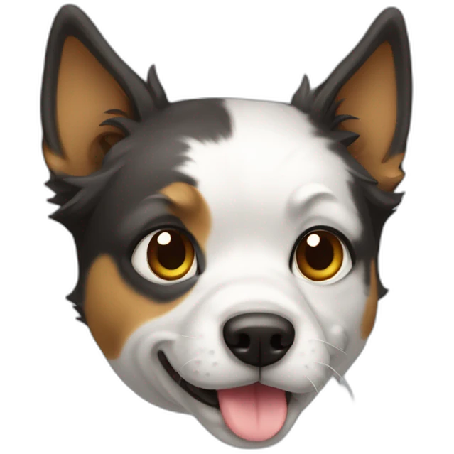 Chien sur chat emoji