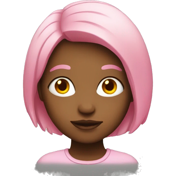 Girl with pink hair  emoji