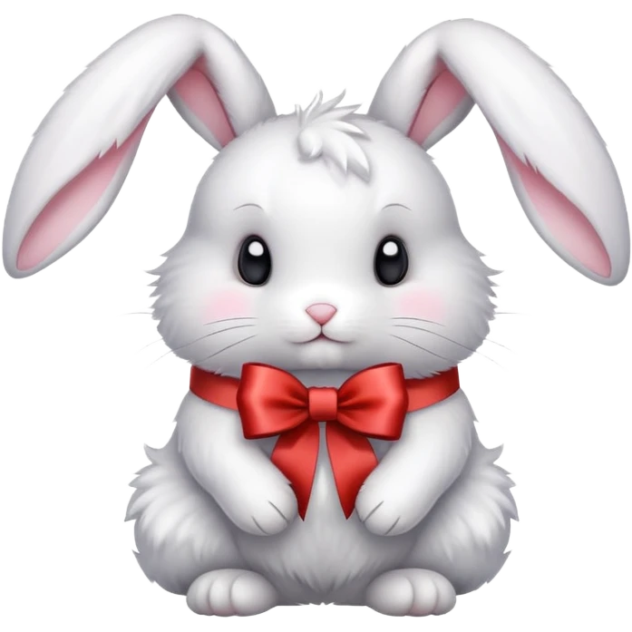 rabbit with a ribbon emoji