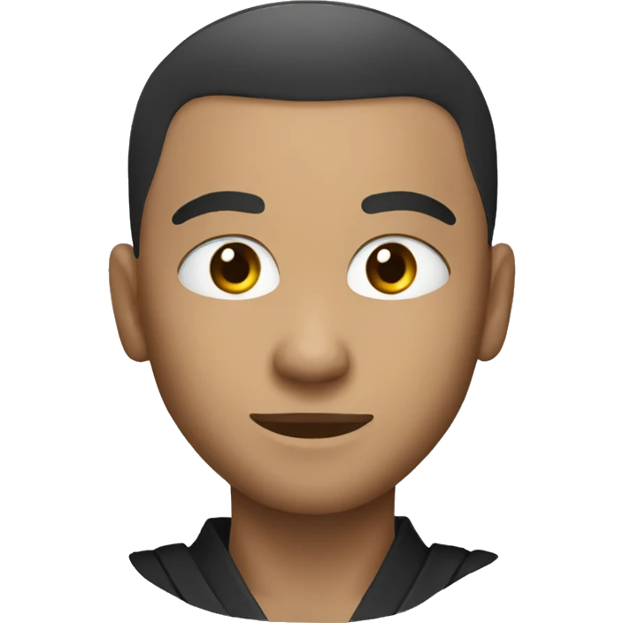 ninja with a low taper fade emoji