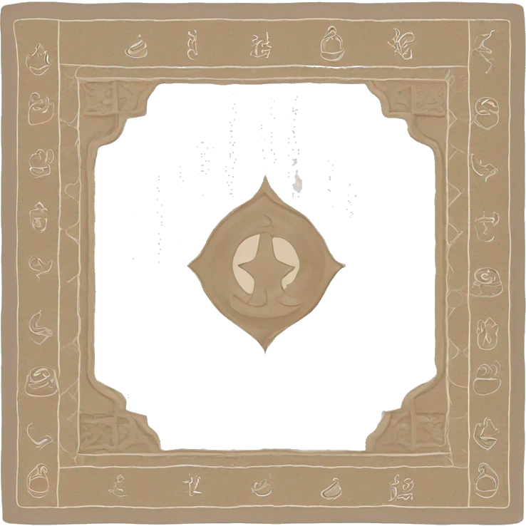 beige muslim prayer mat emoji