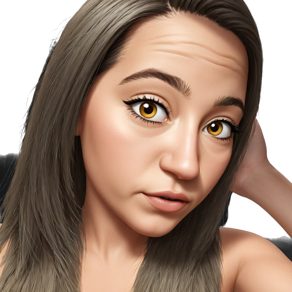 realistic portrait of girl emoji