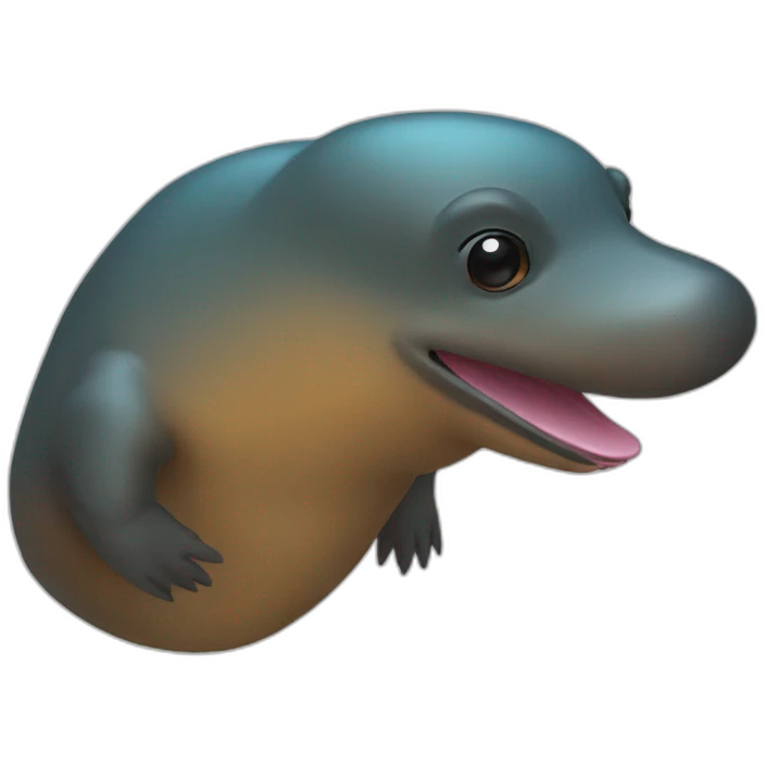 swimming platypus emoji