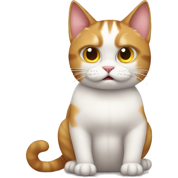 Offended cat emoji