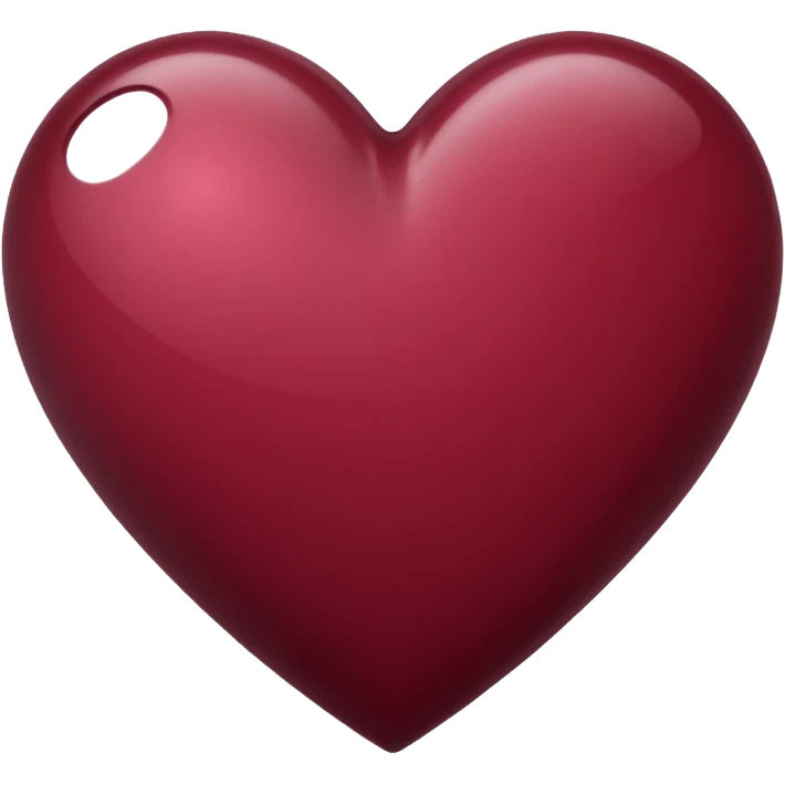 Burgundy heart emoji