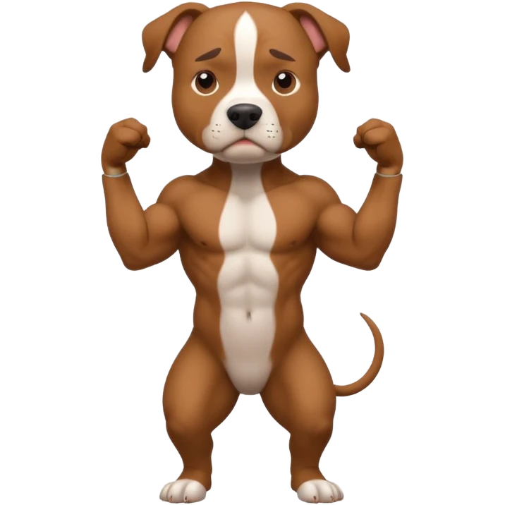 Pibble standing on two legs emoji