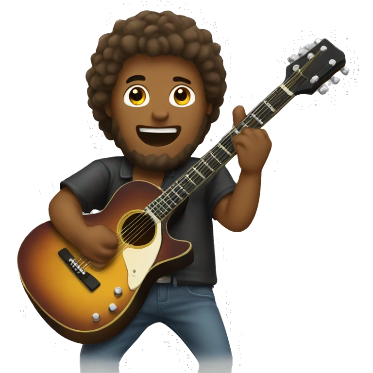 man playing guitar emoji