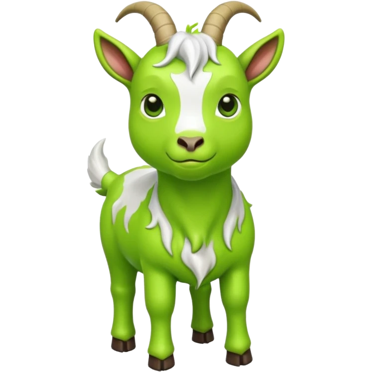 Slime Green goat emoji