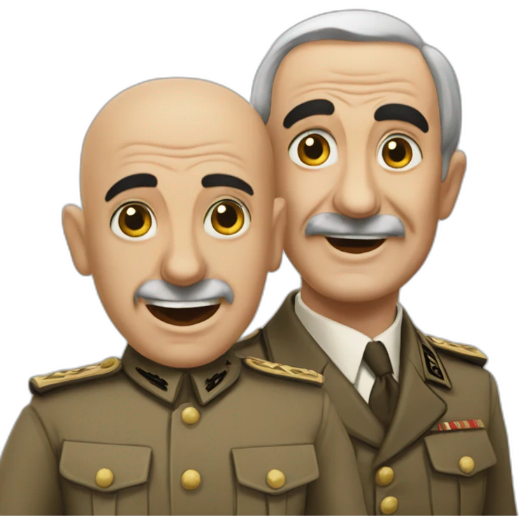 louis de funes en hitler qui rigole emoji