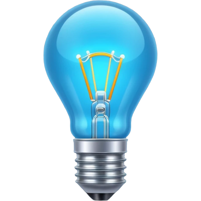 1980s neon light blue lighting lamp emoji