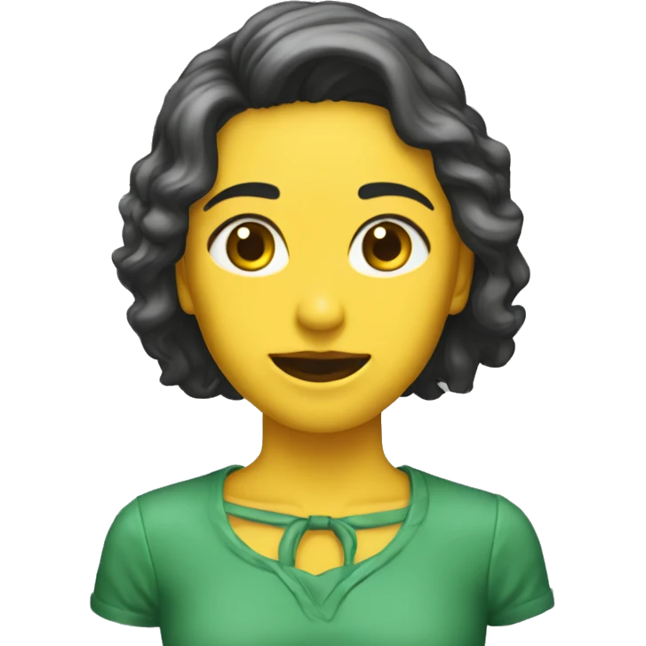 Carita amarilla derritiendose emoji