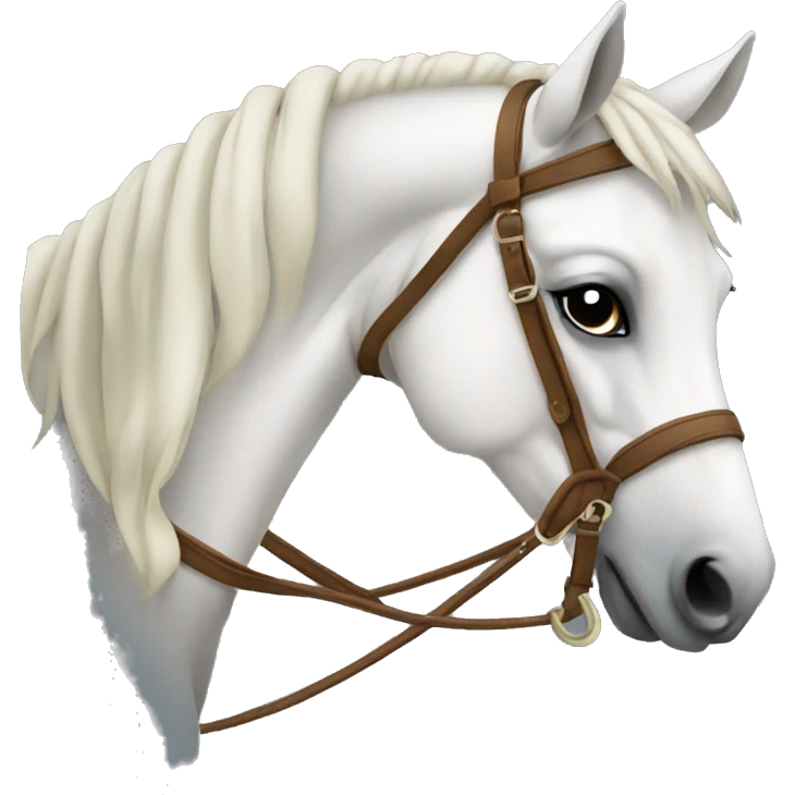 Horse with tack emoji