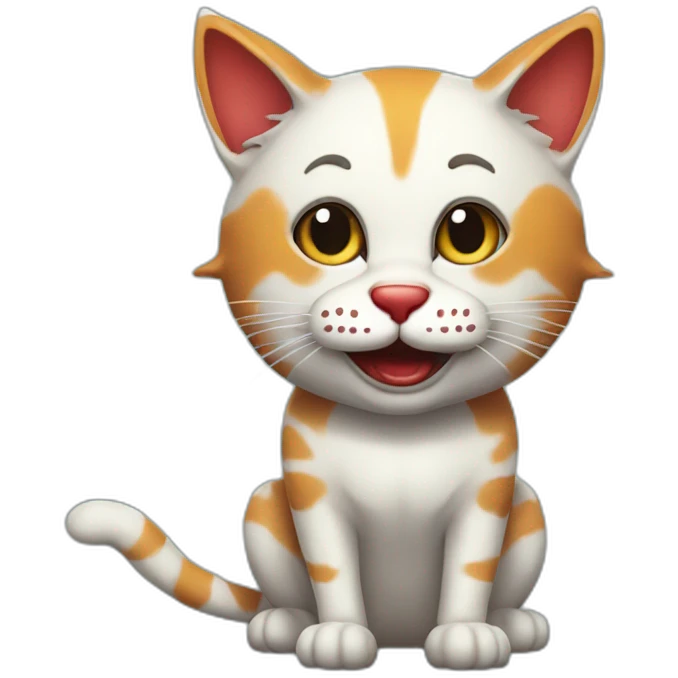 It clown cat emoji