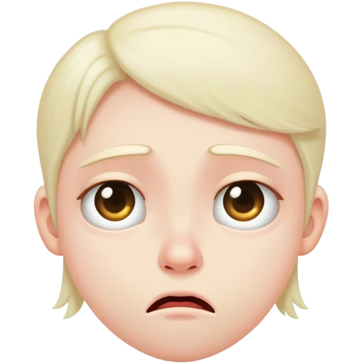 disgust but shy emoji