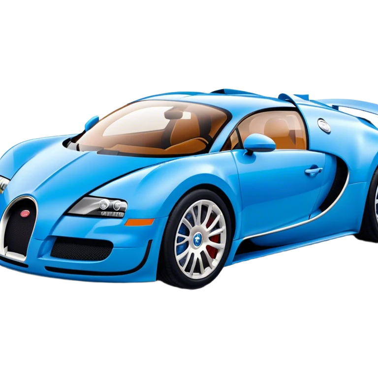 Bugatti Veyron - Bugatti (Model Year: 2020) (Iconic colour: Blue) emoji