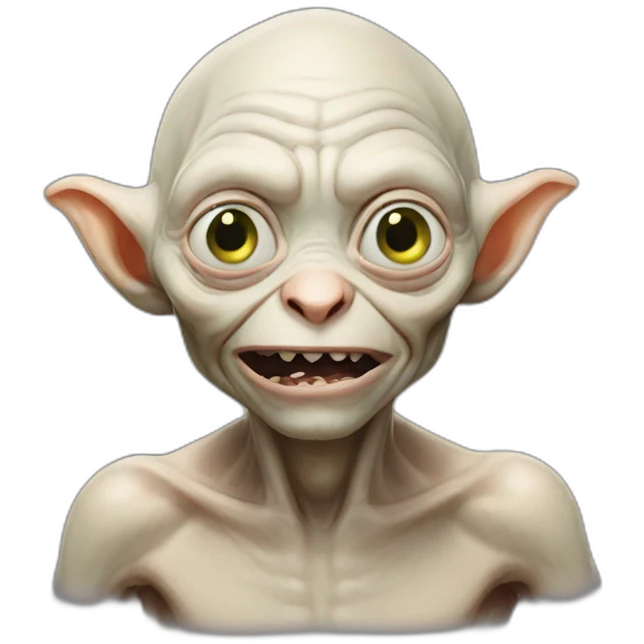 Gollum in love emoji