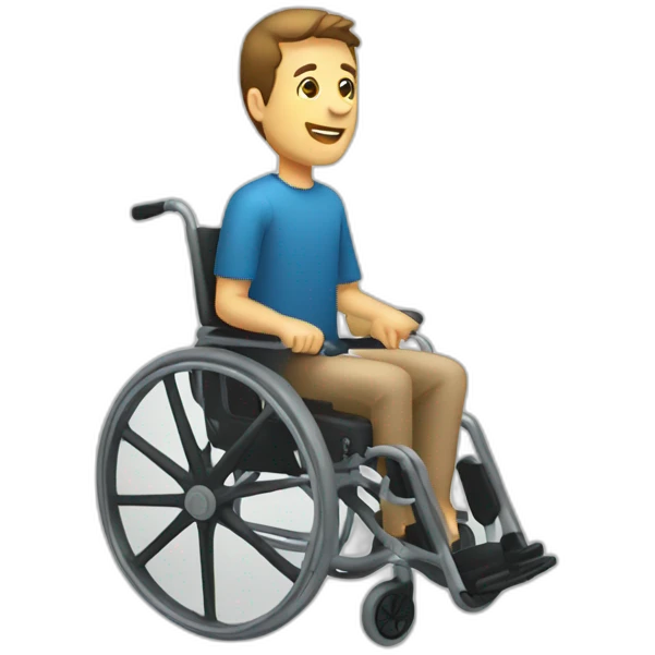 man wheelchair emoji