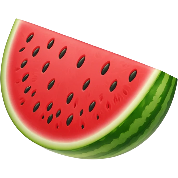 Cartoon Watermelon triangle one slice emoji