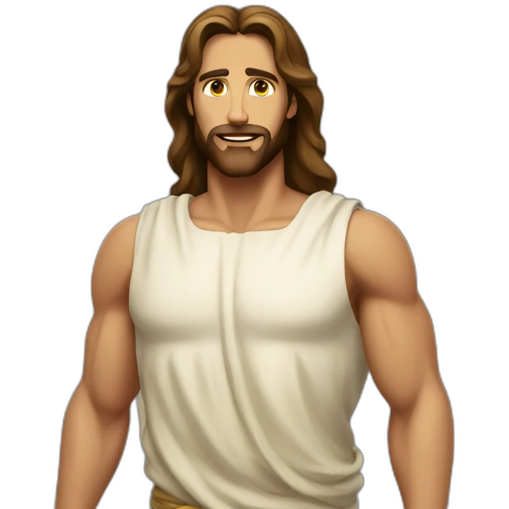 jesus buff body emoji