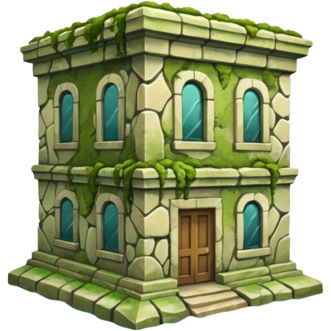 a building nearly underwater emoji