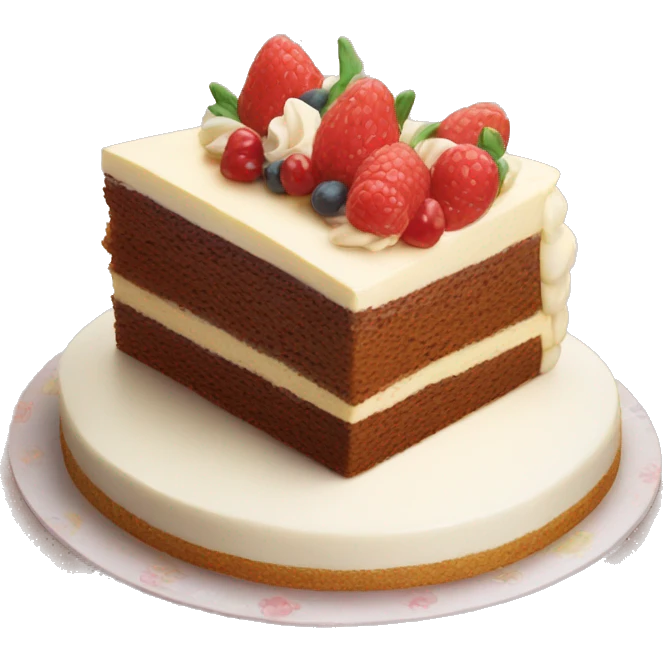 Slice of cake emoji