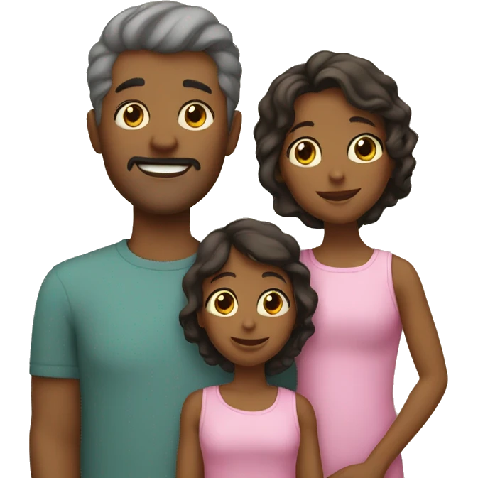 Single dad with three daughters emoji