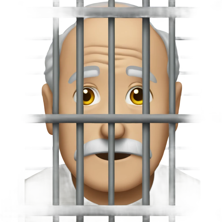 old man behind bars emoji