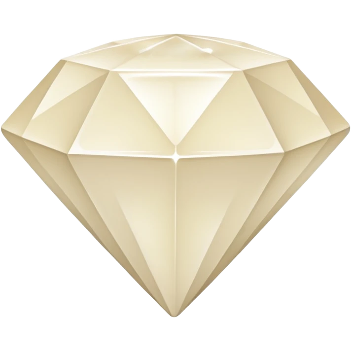 diamond shape carved from ivory emoji